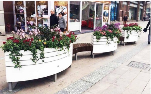 花園小徑公園廣場PVC花箱